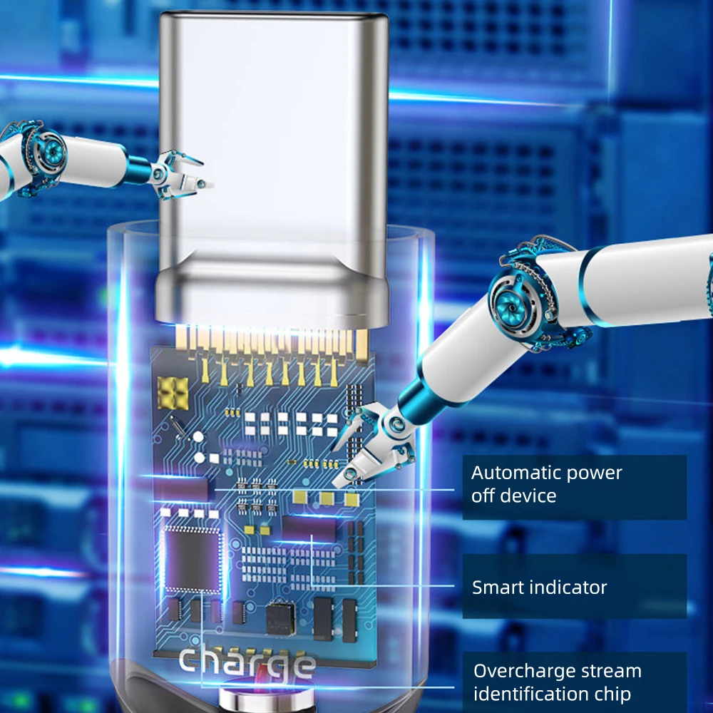FDBRO 2.4A Smart power Off usb type C светодиодный кабель быстрое зарядное устройство type-c кабель для samsung S10 S9 Note 9 Oneplus 6t USB-C кабель usbc