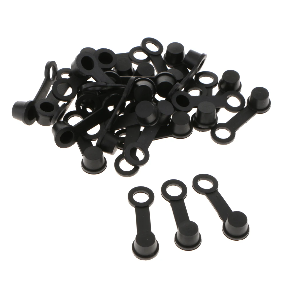 30PCS Brake Bleeder Screw Caps Grease Zerk Fitting Cap Rubber 
