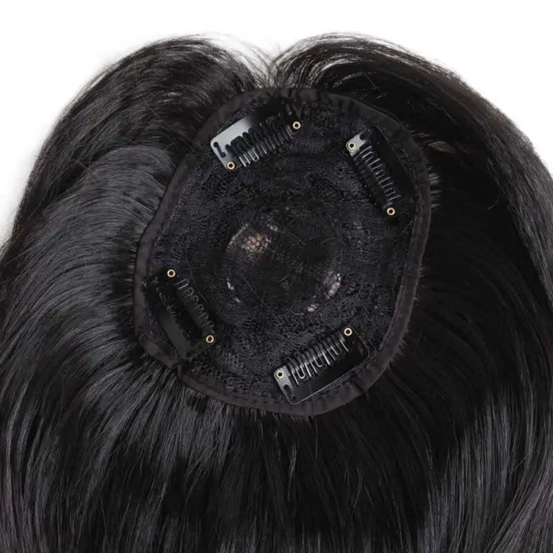 MERISI Make up The Top of The Head, накладные волосы на заколках, синтетические воздушные челки, невидимые тонкие прямые парики для женщин