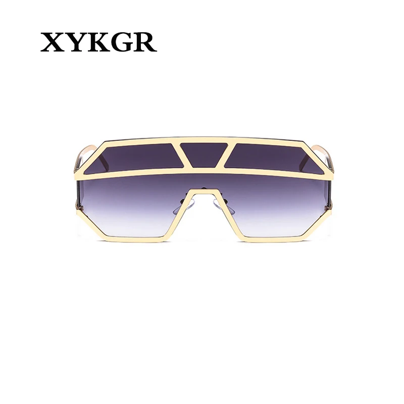 XYKGR, классический тренд, солнцезащитные очки, мужская мода, квадратная большая рама, солнцезащитные очки, женские, брендовые, дизайнерские очки с градиентными линзами, UV400
