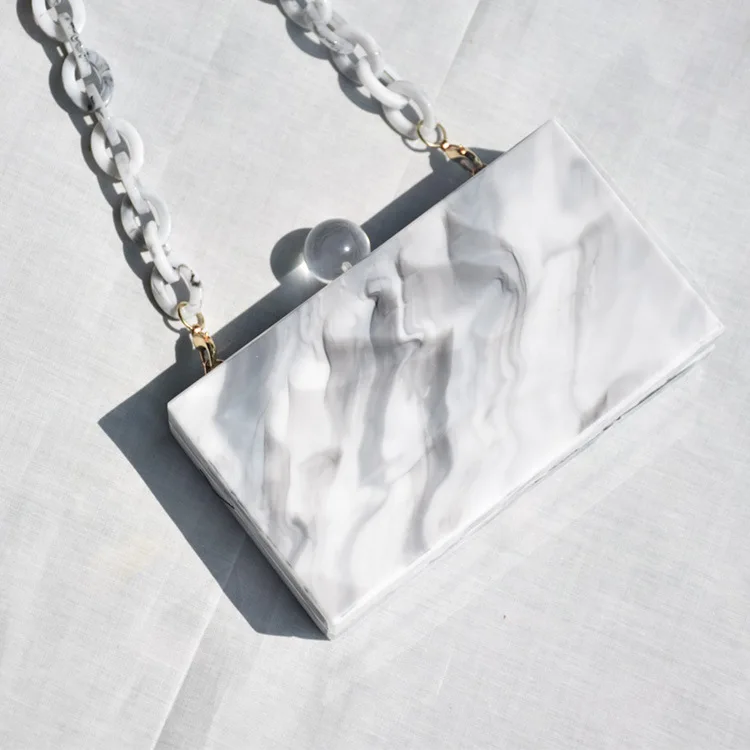 

Bags for Women 2019 Marble Pattern Shoulder Bag Lock Buckle Wild Messenger Small Square Marble White Bag Designer Handbags