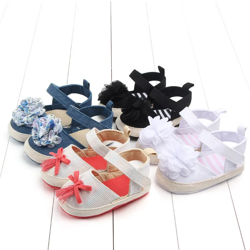 Модная обувь Neugeborenes kind syauglingsbaby-myadchen-nette Blumen-Sandale-Sommerkrippe-Schuhe; Летняя детская обувь