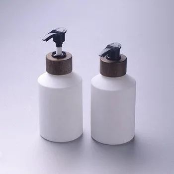 

60ml 100ml white Oblique shoulder perfume spray bottle 15g 50g empty cosmetic containers porcelain white glass jars bamboo tops