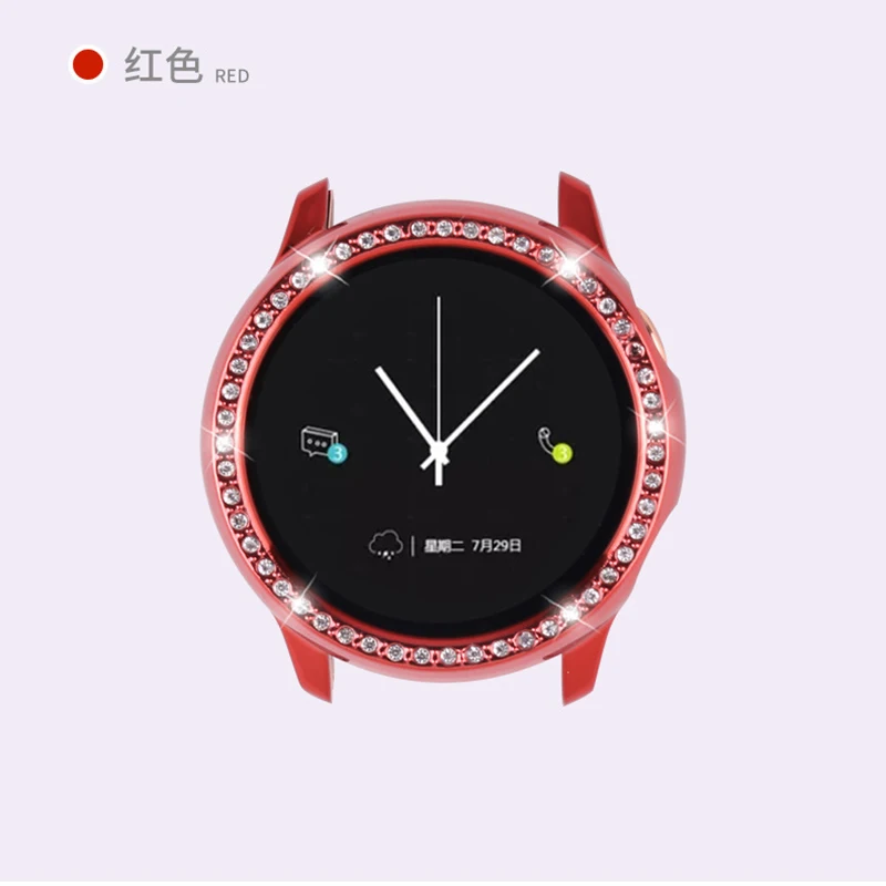 Для samsung galaxy watch active 40 мм чехол для galaxy watch active SM-R500 защита для бампера HD полное покрытие защитный чехол для экрана - Цвет: red