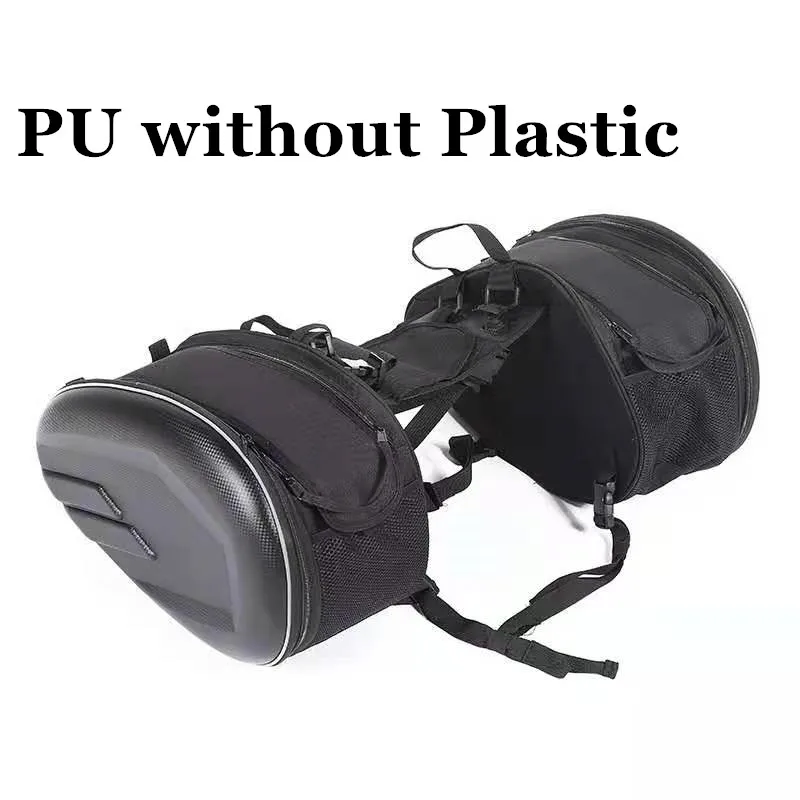 PU without plastic Водонепроницаемый Sa212 мотоцикл седло мешок гоночный мотор шлем езда дорожные сумки с чемоданом сумки дождевик для KTM - Название цвета: PU without plastic