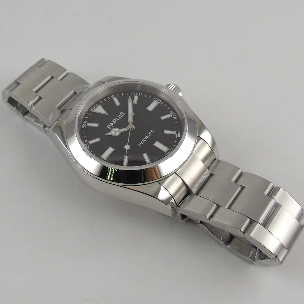 Новинка Parnis 40 мм Parnis мужские часы Механические сапфировые кристаллы нержавеющая сталь Miyota 8215 Мужские автоматические часы PA2107