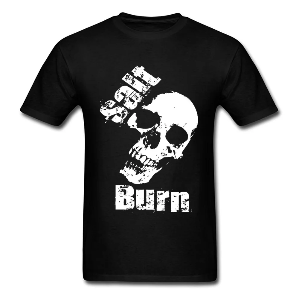 Black T-Shirts Men Hiphop Skull T Shirt 2018 Fashion Geek Band Tshirt 3D Digital Print Leisure Tee Salt N Burn |