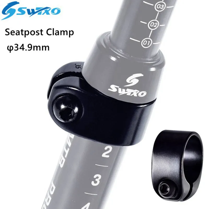 Swtxo Bicycle Seatpost Clamp Aluminum Alloy Mountain Road Bike 34.9mm