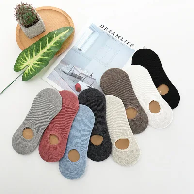 

Women Summer Invisible Short Socks for Women Ladies Girls 1 Pair Non-slip silicone boat ocks Low cut ankle socks Slipper Socks