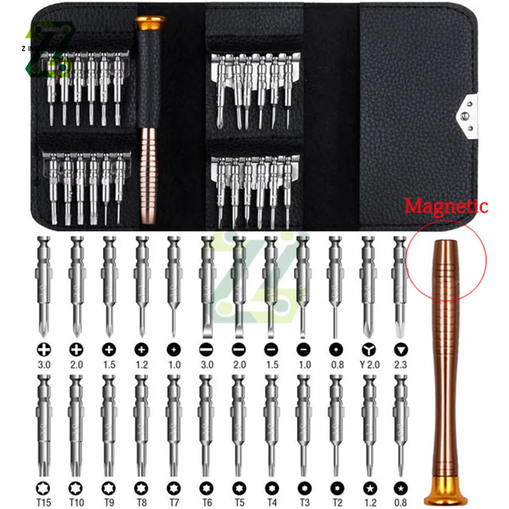 Set Di Cacciaviti 25 In 1 Kit Di Cacciaviti Magnetici Bit Set Di Precisione Kit Di Riparazione Strumenti Di Smontaggio Per Orologio Da Vista Per Cellu