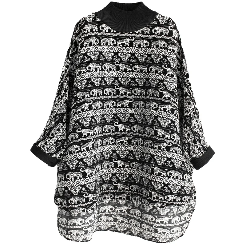 MIYAKE, новинка, Женская Весенняя и Осенняя Асимметричная Свободная рубашка, Женская длинная рубашка с разрезом, большой размер, футболка с высоким воротником