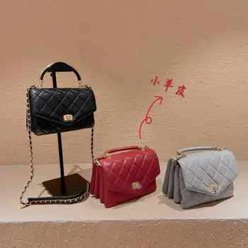 

New high quality leather fashion versatile trend straddle bag shoulder bag armpit bag women's bag