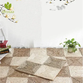 

1pc 30*30cm Living Room bedroom Children Kids Straw Carpet Magic Patchwork Jigsaw Splice Heads Climbing Baby Mat Meditation Mats