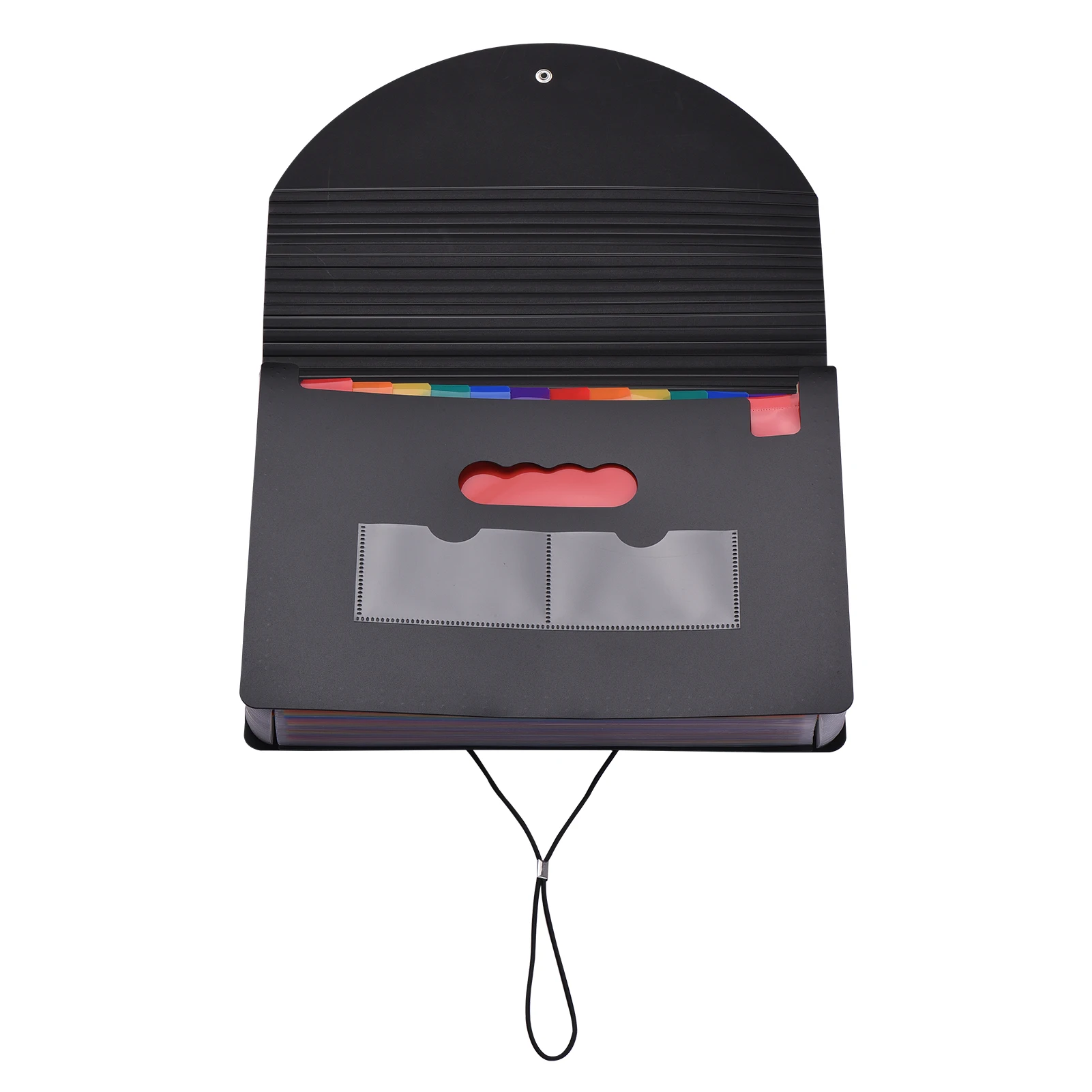 24 Pockets Expanding File Folder with Cover Accordian File Organizer A4 Letter Size Document Organizer Rainbow Color for School