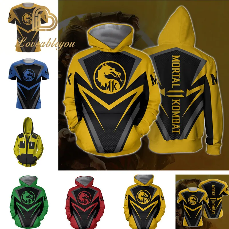 Костюм для косплея Mortal Kombat X Sub Zero Scorpion мужские и женские толстовки на молнии