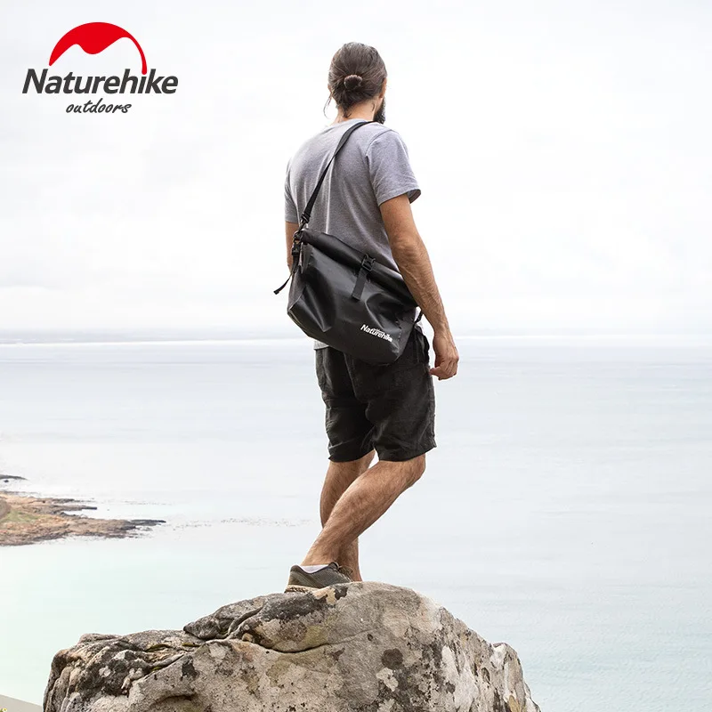 Naturehike, уличная водонепроницаемая сумка, туристическая, на одно плечо, косая сумка, Пляжное, праздничное отделение для сухого и мокрого, водонепроницаемая сумка