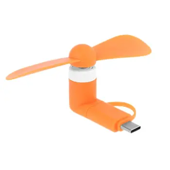

2020 New Universal Type C Micro USB OTG Mini Fan Cooler Mute Fan for Mobile Phone Tablet HXBD