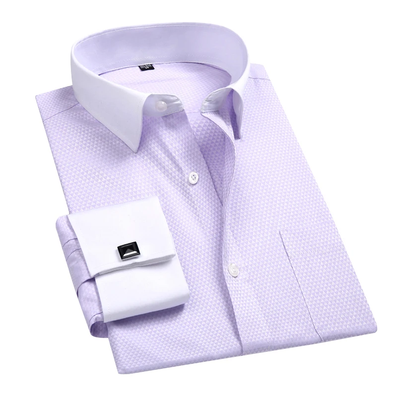 Men's White Long Sleeved Dress Shirt Formal camisa masculin dress shirts,men casual shirts