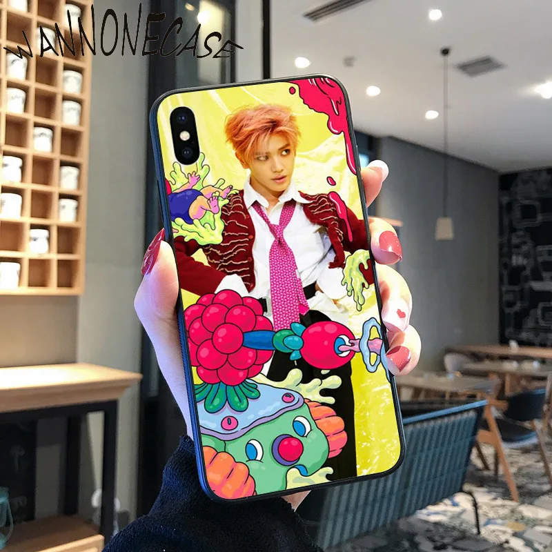NCT 127 Kpop Boy Cover Hitam Lembut Shell Ponsel Case untuk iPhone 8 7 6 6S Plus X XS MAX 5 5S SE XR 11 11pro Promax Ponsel