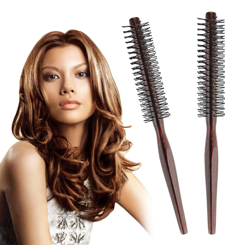 

Nylon Round Hair Brush, Anti-Static Comb Blow Drying To Style Dry Wet Hairdressing Styling Tools for Salon Home Use, Newest