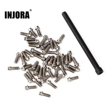 INJORA M2 M2.5 M3 Metal Screws 1.9 2.2 Wheel Rims for 1/10 RC Car Crawler Traxxas TRX4 TRX6 Axial SCX10 90046 AXI03007