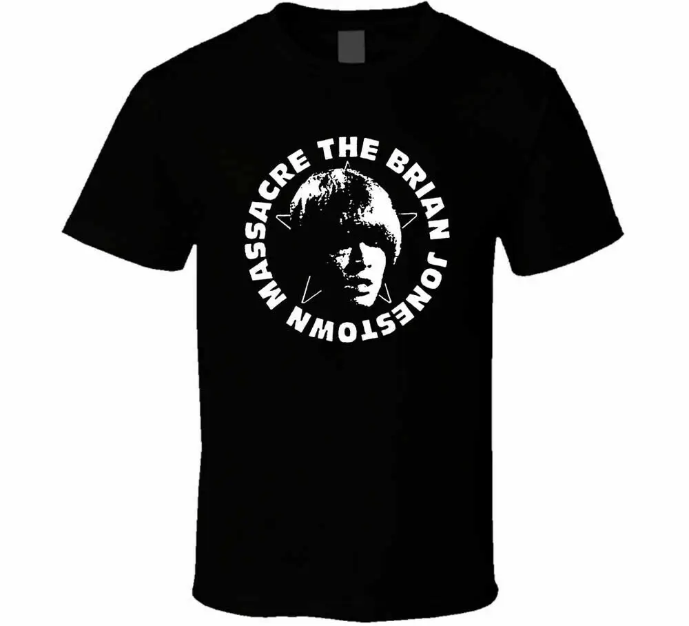 Черно белая рубашка с логотипом Brian Jonestown Massacre Tour|Футболки| |