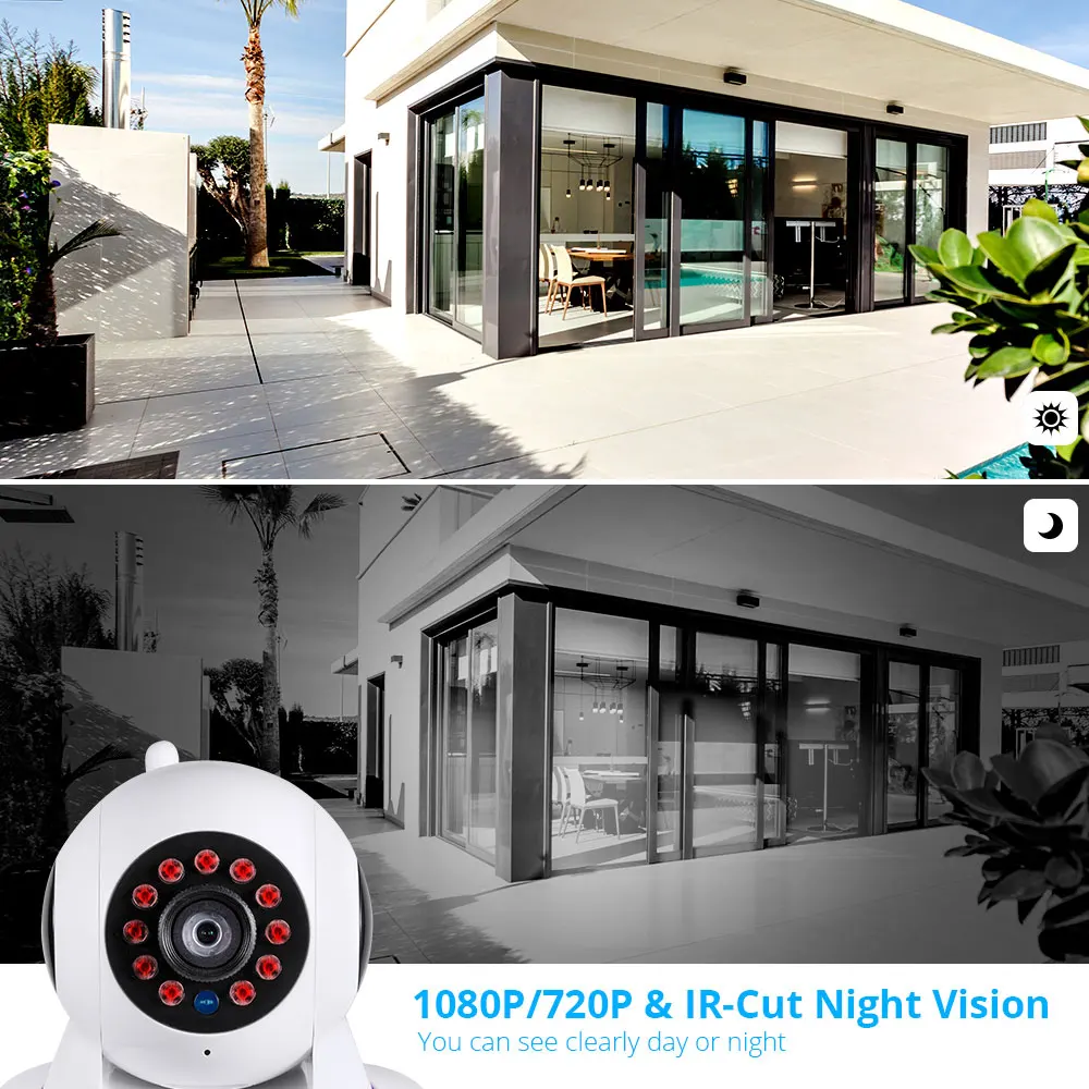 

720P 1080P Mini Indoor Wireless Security Wifi IP Camera Home CCTV Surveillance Camera 1MP 2MP Tuya Smart Life Night Vision