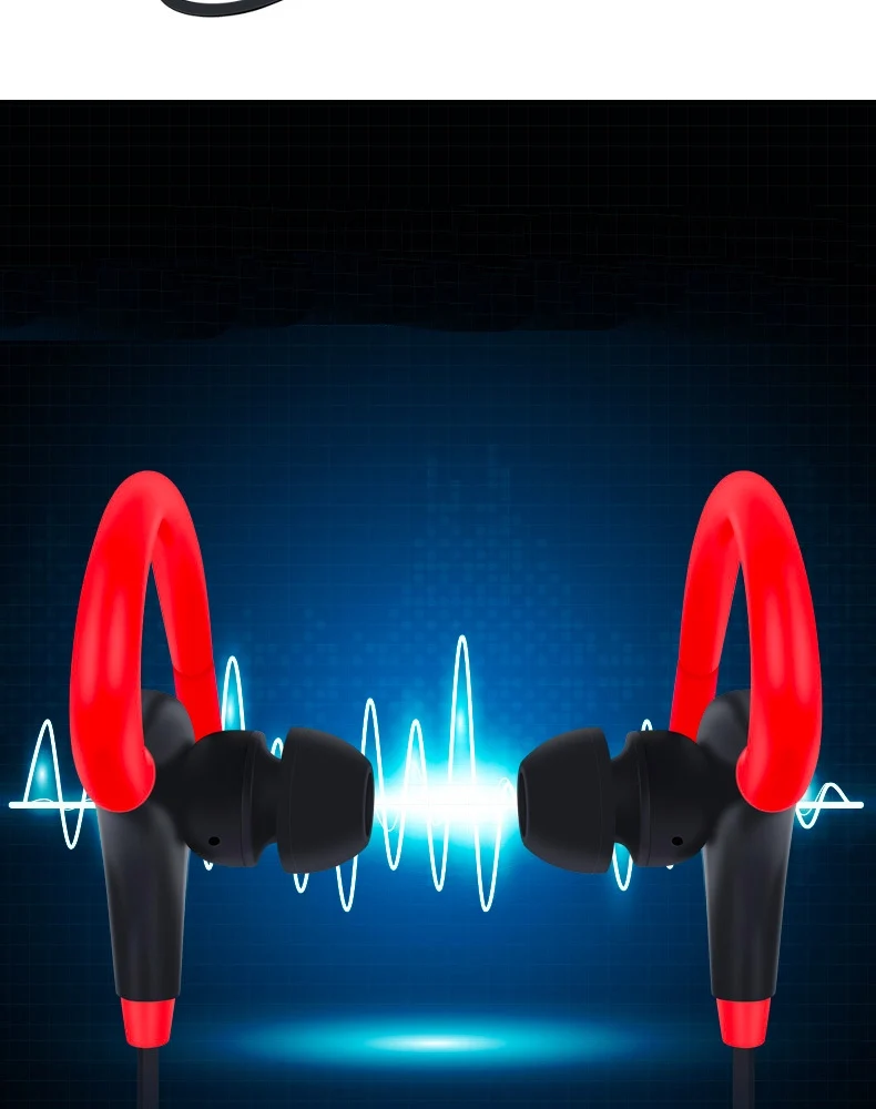 Bluetooth беспроводная гарнитура для наушников скрытые наушники Handsfree наушники с защитой от попадания пота с микрофоном для компьютера мобильного телефона ноутбука