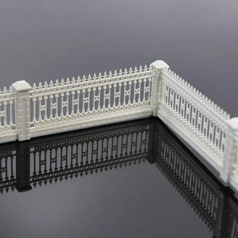 Details about   Fence Wall Model Garden Fence Railing Model Railway Building Model Accessories 