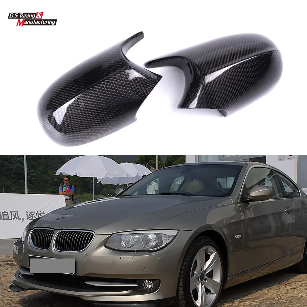 Real Carbon Fiber Mirror Cover Protector For BMW 3 Series E90 E91 08-11 E92 E93 LCL10-13 Auto Accessory Decoration | Автомобили и