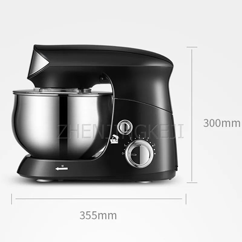 Household Dough Mixer Chef Machine Stainless Steel 220V 3.5L Whisk Kneading Minced Meat Fresh Milk Blender Multifunction Cooking
