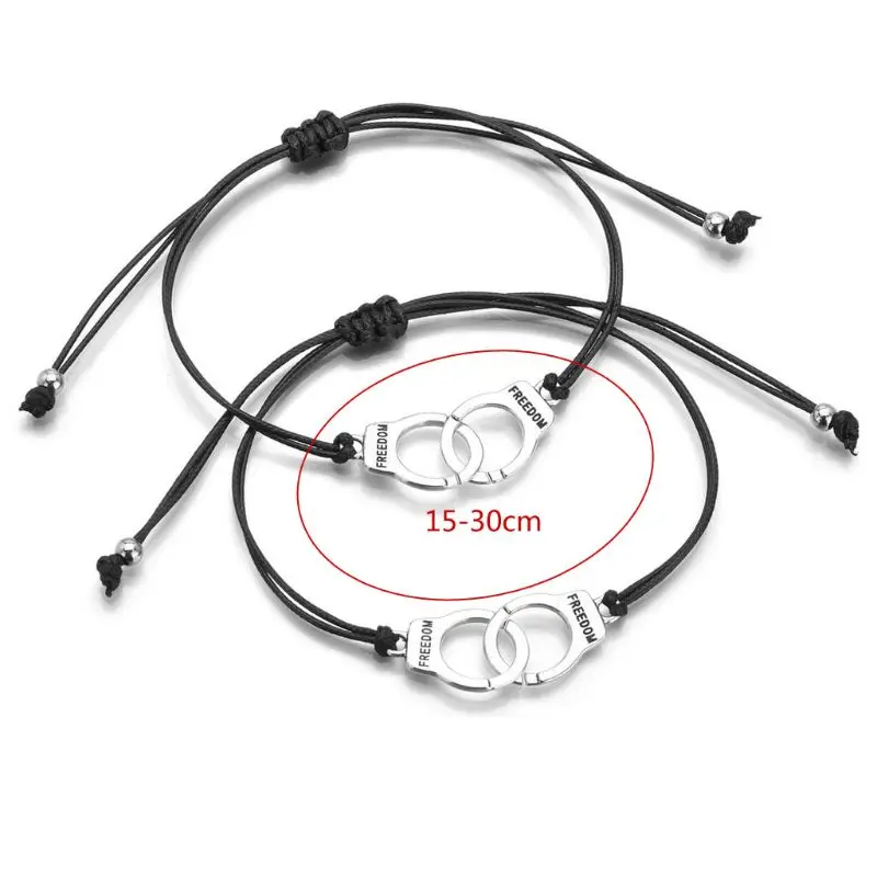 Bracelet Jewelry Handmade Police Officers Handcuffs Charm Friendship Couple