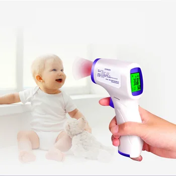 

Non Contact Infrared Thermometer Digital Forehead Body Three Color Smart High-definition blu-ray Screen Temperature Gun