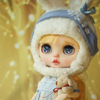 

neo Blyth Doll NBL 1/6 BJD white skin Customized blyth,big eyes doll makeup Ball Jointed Doll with wig with Sleep eyes