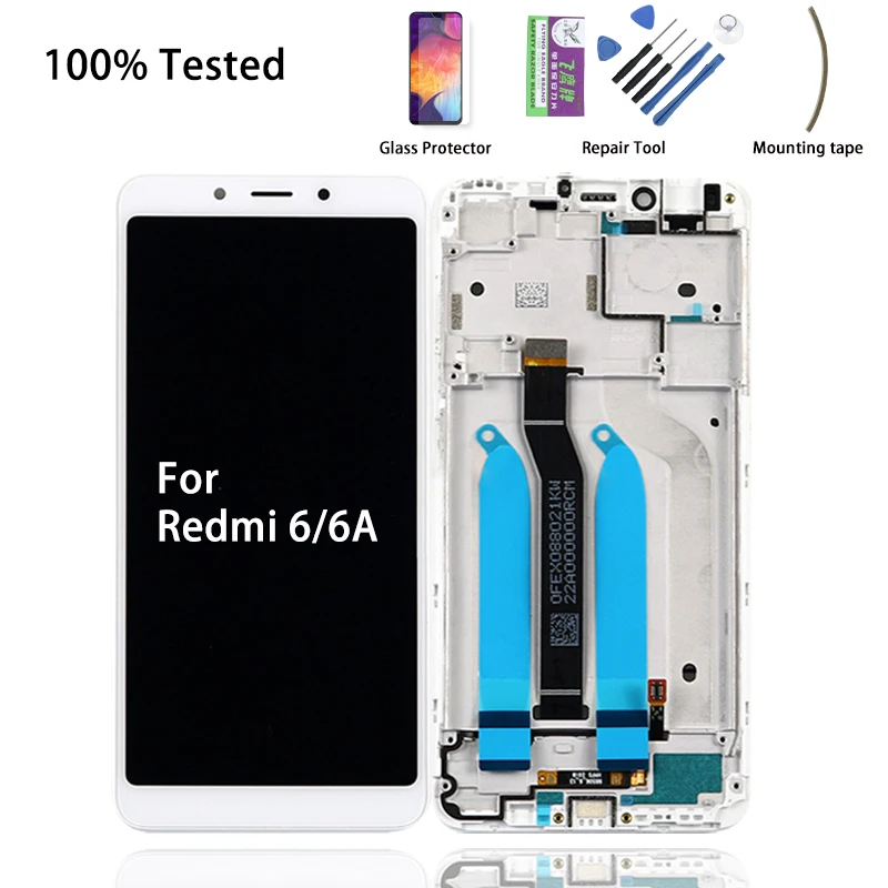 

Original LCD For Xiaomi Redmi 6 6A LCD Display Touch Screen with Frame Digitizer Assembly Repair Parts For LCD Redmi 6A Display