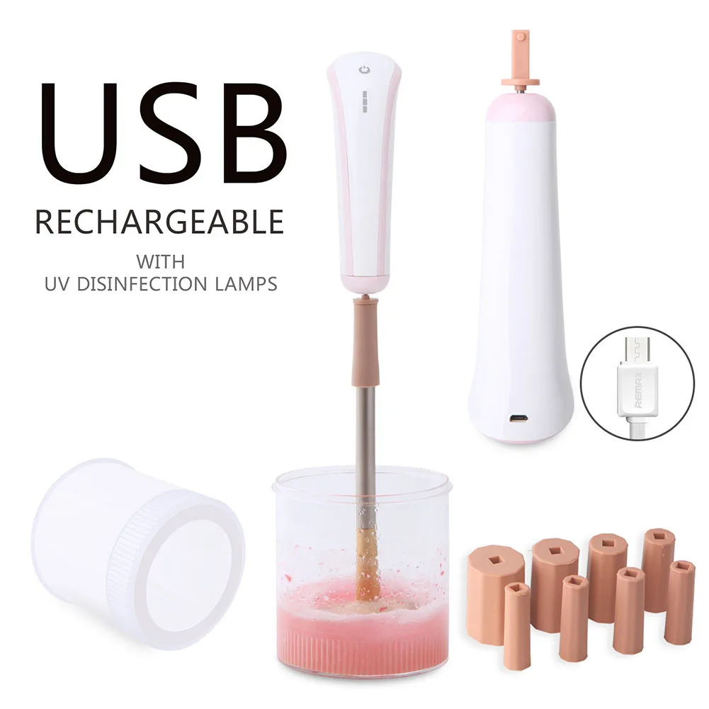 

Makeup Brush Cleaner USB Electric Scrubber Automatic Cleaning Brush Tool