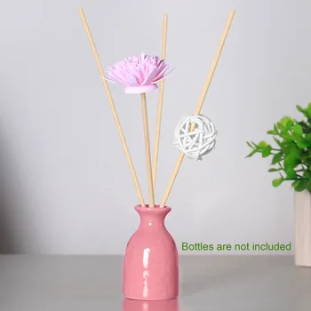 

4pcs Air Freshener Perfume Rattan Replacement Refill Reed Diffuser Stick Wedding Essential Oil Artificial Flower Wood Bedroom