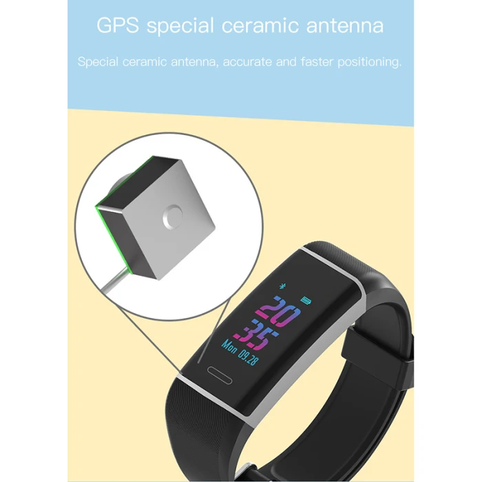 Gps Smartwatch Фитнес браслет часы слежения монитор Водонепроницаемый Шагомер LSMK99
