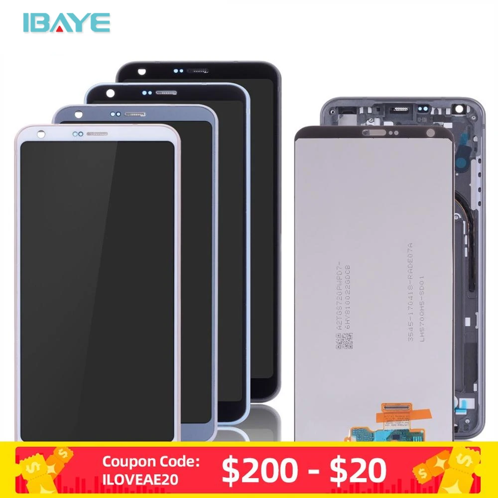 

Original Display For LG G6 LCD with Touch Screen with Frame Digitizer For LG G6 H870 LCD Display H873 VS998 US997 Parts AAA