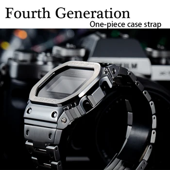 

Watchband GW-B5600 316L Stainless Steel Bezel Case DW5600 GW-M5610 Metal Strap Belt Watch Band G-5600E Fourth Generation
