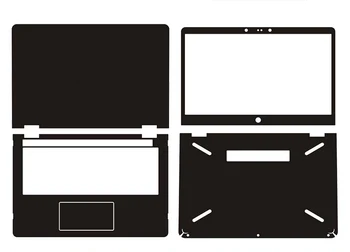 

KH Laptop Carbon fiber Crocodile Snake Leather Sticker Skin Cover Guard Protector for HP ENVY x360 14-BA042TX 14"