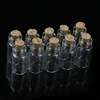 10pcs Mini Glass Wish Bottle Vial with Cork Stopper Storage Pendant 0.5/1/2/20mL P82C 3