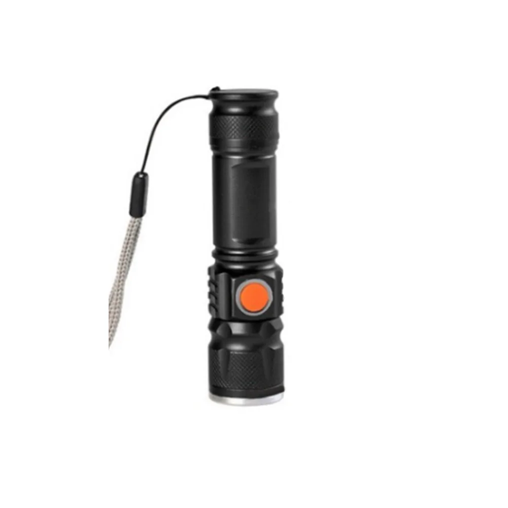 

3 Modes Telescopic Zoom Aluminium Alloy Home Outdoor USB Charging Led Hiking Night Flashlight Mini Waterproof Portable Camping