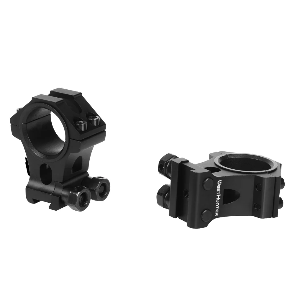 WESTHUNTER High Profile Dovetail Scope Rings 1" 30mm CNC Machined Optic Riflescope Mounts Hunting Accessories Fits 11mm Rails