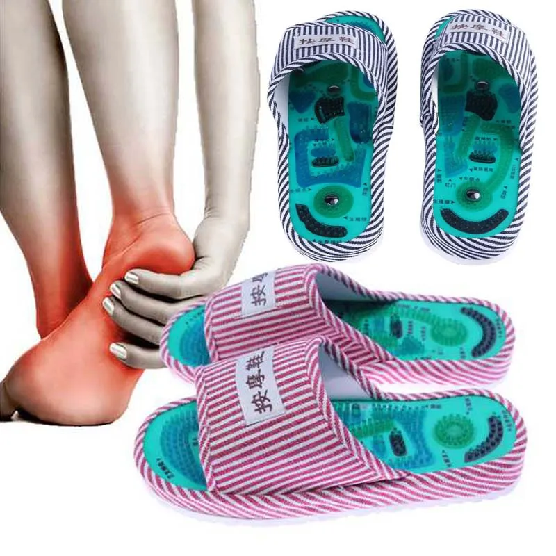 Коврик для акупунктурного массажа ног тапочки медицинская обувь рефлексотерапия магнитные сандалии Акупунктура Здоровый Уход за ногами магнит для массажа обуви