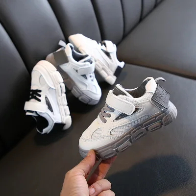 CYSINCOS 2020 New Girls Sports Shoes Running Sneaker For Children's Mesh  Boys Breathable School Student White Shoes