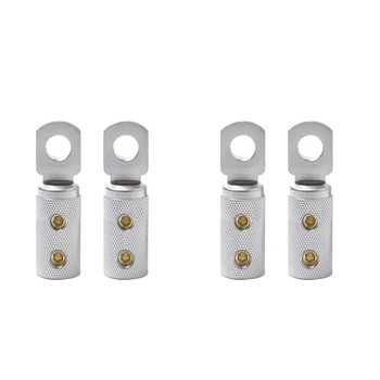 

4pcs 2 Wire Coupler Terminal Butt Connector 4 GA AWG Gauge Joiner Barrel
