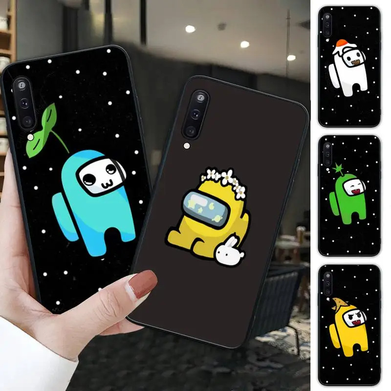 

Among Us Game For Girl Black Silicone Cover Case For Samsung Galaxy M 30S A6 A7 2017 2018 A10 A20 E A30S A40 A50 A70 A80 Funda