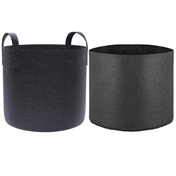 

10-Pack 7 Gallon Grow Bags, Aeration Fabric Pots with Handles Felt & 25 Pack 1 Gallon Grow Bags,Plants Pots No Handle