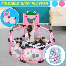 Детский манеж, складной защитный забор с шаровым барьером для От 0 до 6 лет, детский манеж, ткань Оксфорд, Игровая палатка, барьер для младенцев